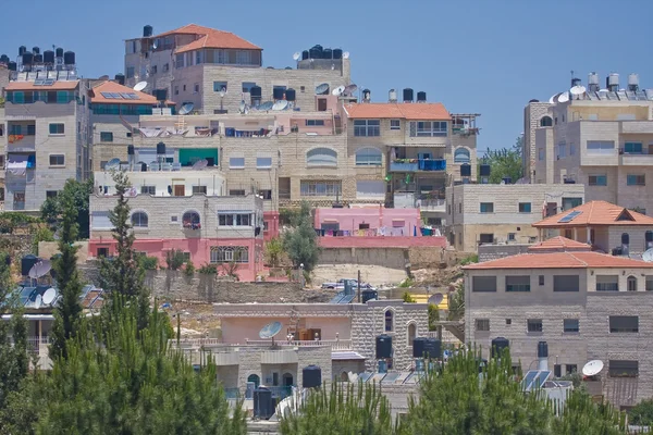 Edificios típicos en la aldea árabe cerca de Jerusalén — Foto de Stock