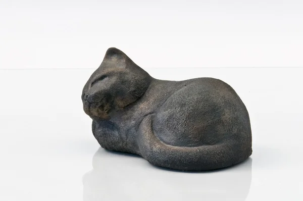 stock image Dreamy landscape sculpted cat