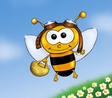 Busy bee clipart