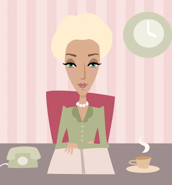 Business lady — Stock Vector