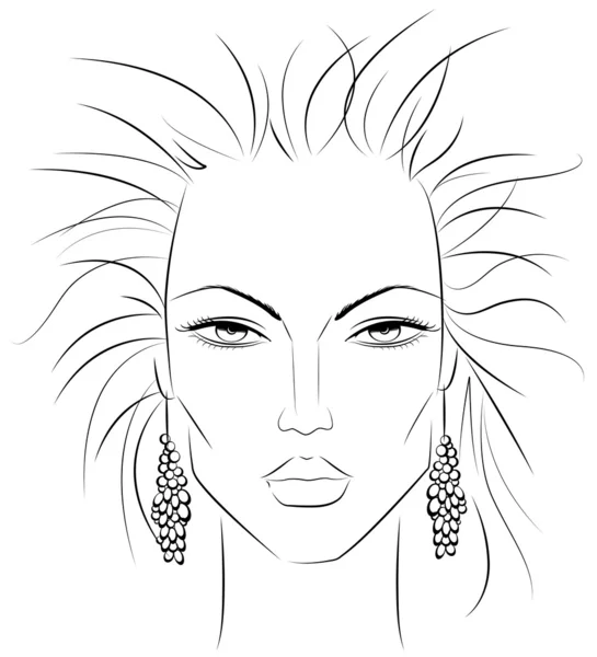 Modèle de maquillage v2 — Image vectorielle