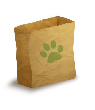 Pet paper bag clipart