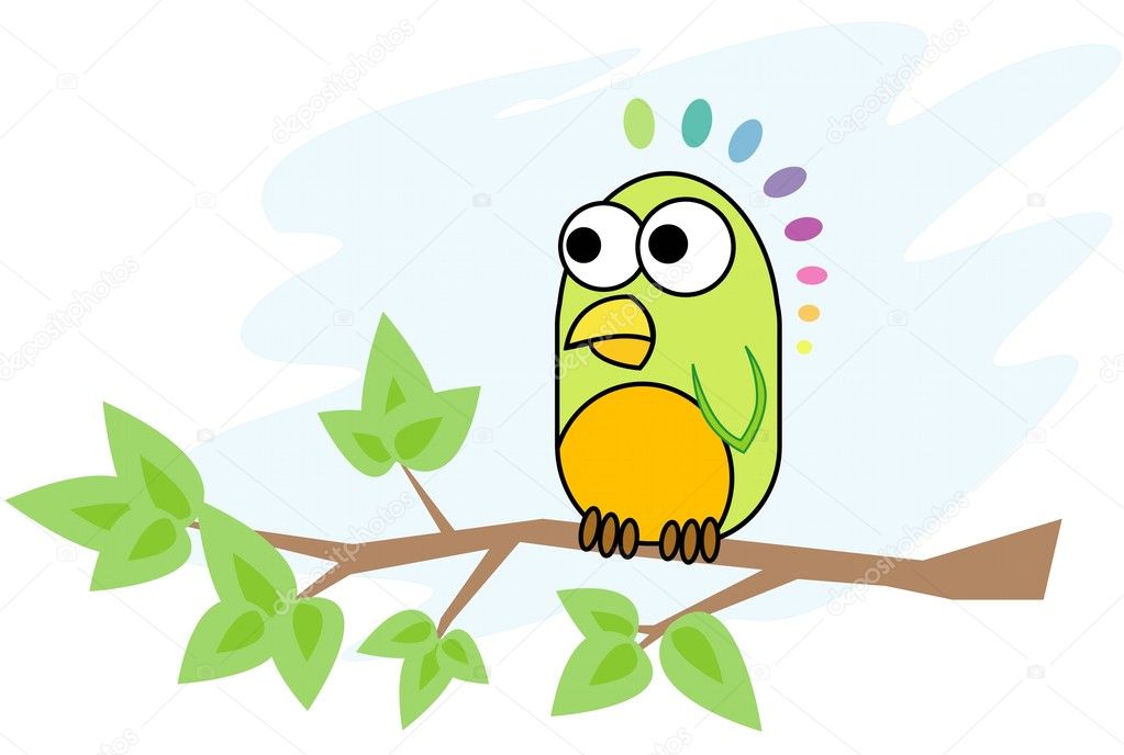 baby parrot clipart image