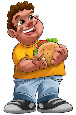 Fat boy clipart