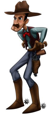 The gunfire cowboy clipart