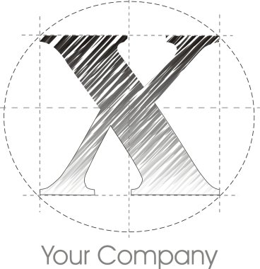 X logo clipart