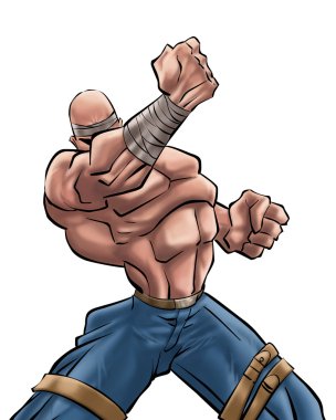 The man strong clipart