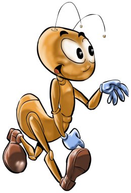 Walking ant clipart