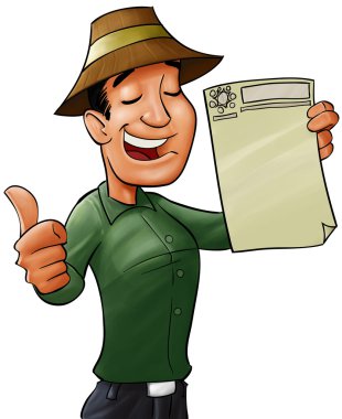 Qualified worker clipart