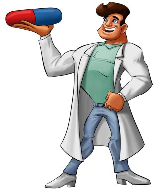 Super hero medic clipart