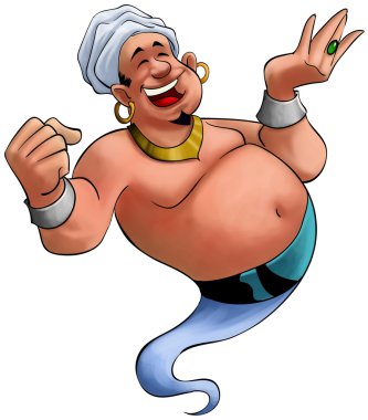 Smilley genie clipart