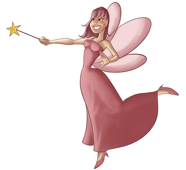 De roze fairy — Stockfoto
