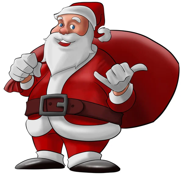 Hängen locker Weihnachtsmann claus — Stockfoto