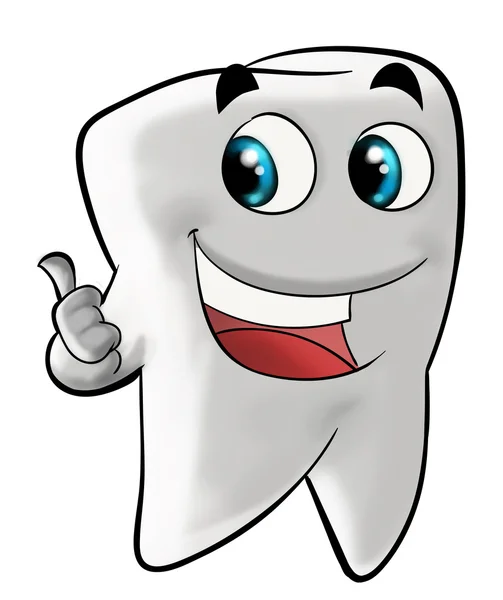 Uśmiechający się zęba trzonowego — Zdjęcie stockowe