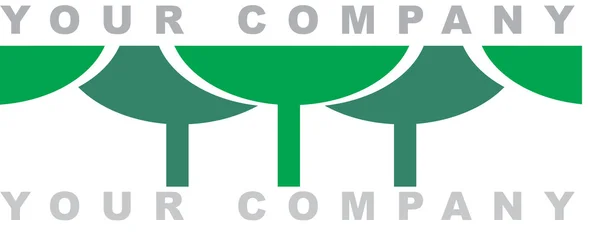 Логотип леса — стоковое фото