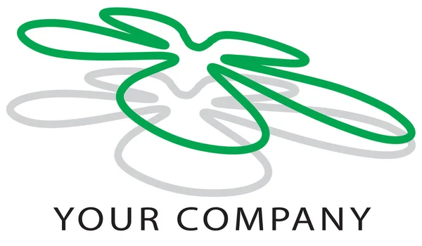 Kwiat logo — Zdjęcie stockowe