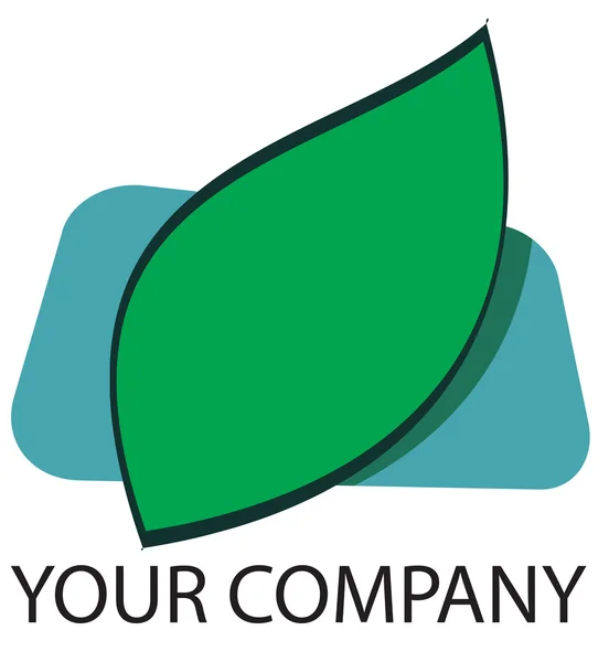Logotipo da folha — Fotografia de Stock