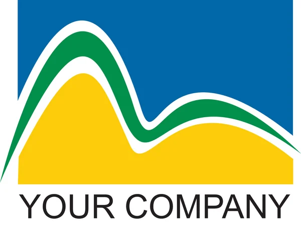 Empresa de logotipo do Rio — Fotografia de Stock
