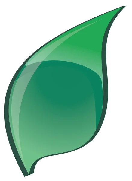 Das grüne helle Blatt — Stockfoto