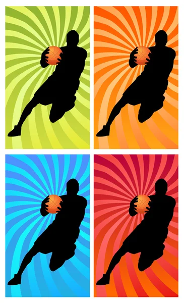 Farbe Basketball 1 — Stockfoto