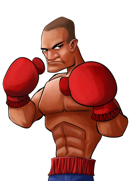 怒っている拳闘家 — ストック写真