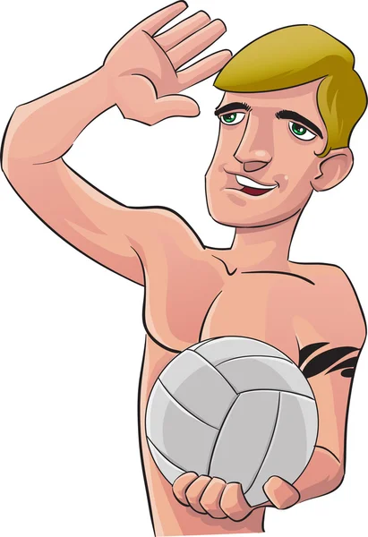 Volleyball-Mann — Stockfoto