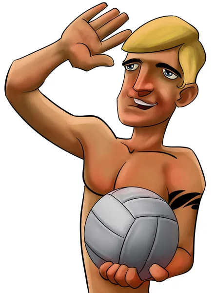Volleyball man — Zdjęcie stockowe