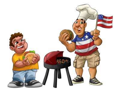 American barbecue clipart