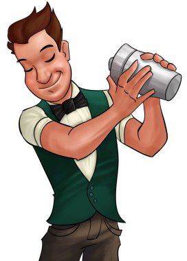 Barman clipart