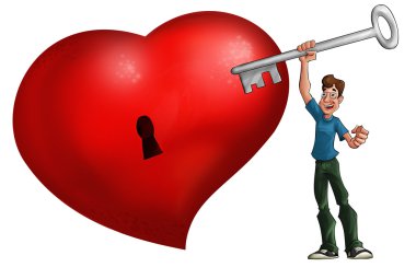 The big red heart clipart