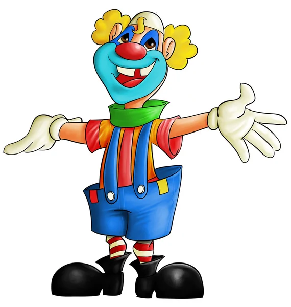 Gelukkig clown — Stockfoto