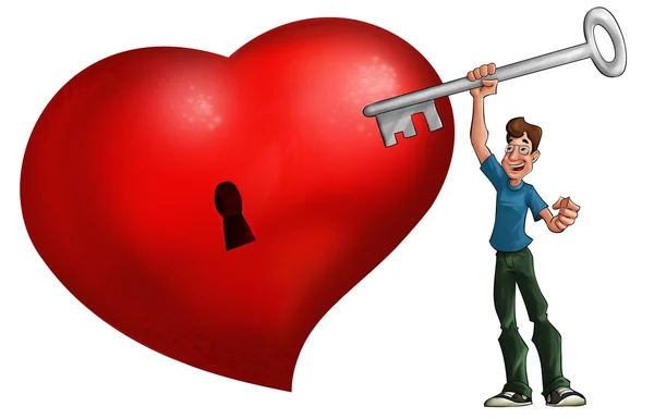 The big red heart — Stock Photo, Image