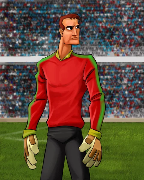 The goal keeper — Stock Photo, Image