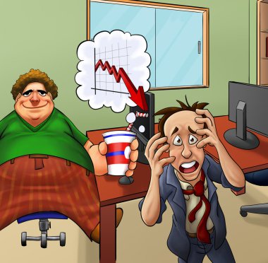 Crazy office clipart