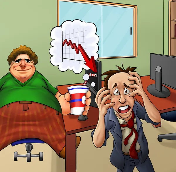 Crazy office — Stock Photo, Image