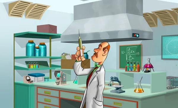 Medic in the lab — Stock Photo, Image