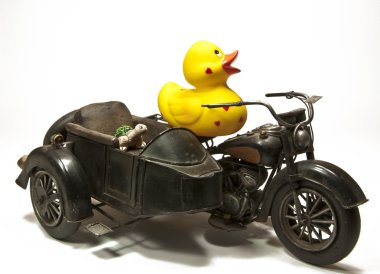 rubberduck motosiklet üzerinde