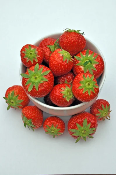 Tigela de Strawberrys — Fotografia de Stock