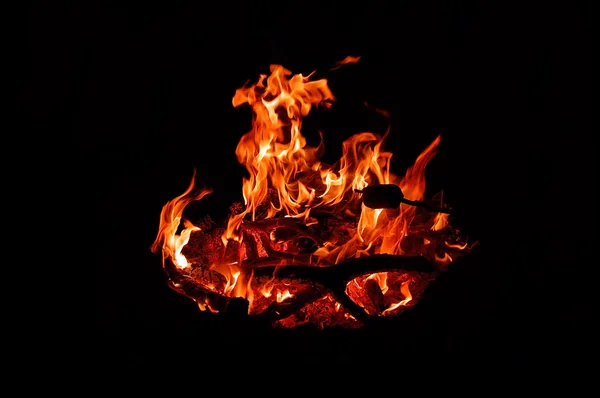 Flame in the dark — Stock Photo, Image