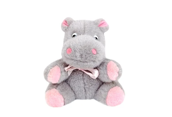 Fluffy hippopotamus toy — Stock Photo, Image