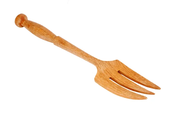 Houten vork (spatel) — Stockfoto