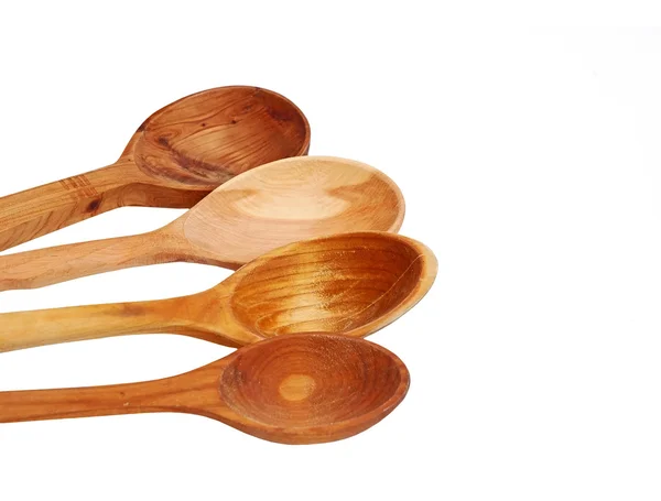 Set di cucchiai di legno — Foto Stock