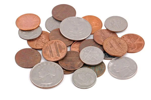 Stapel van munten — Stockfoto