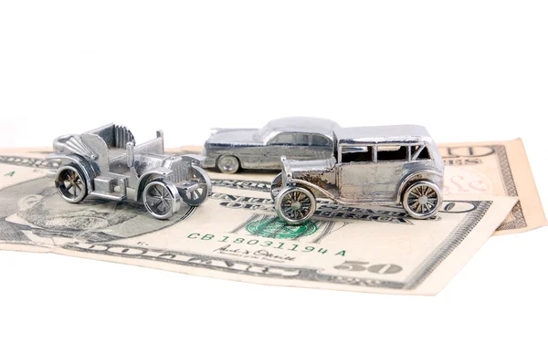 Pengar för bil — Stockfoto