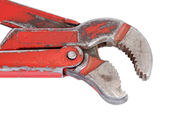 Old rusty gas wrench — Stock Photo, Image
