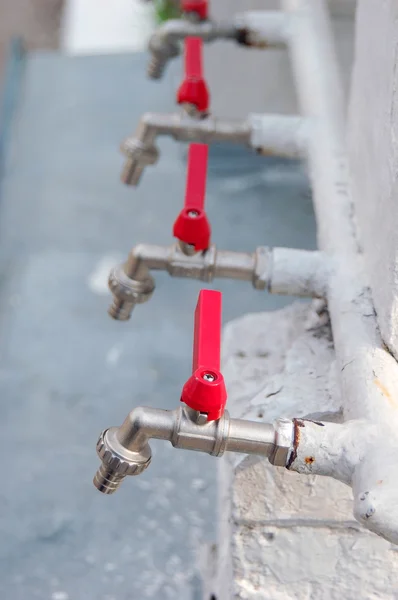Water faucet on street — Stock Photo, Image