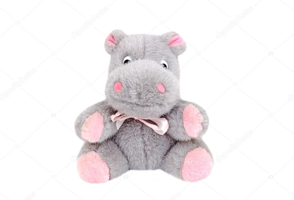 Fluffy hippopotamus toy