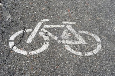 bisiklet yolu tabelası