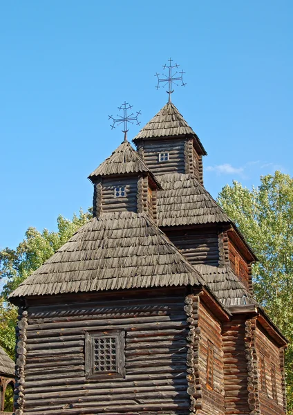골동품 나무 교회 — 스톡 사진