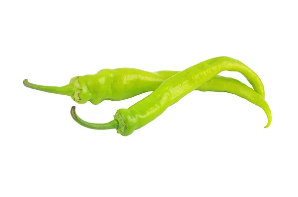 Зелений кайенський перець чилі — стокове фото